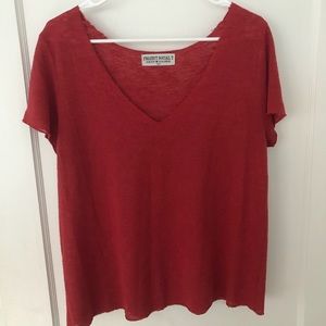 Urban outfitters lightweight knit v-neck tee